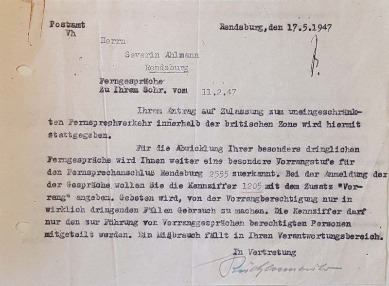 Datei:Behörde Fernsprechverkehr Zulassung Mai1947.jpg